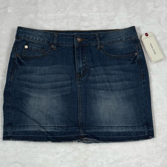 Adam Levine Women Blue Denim Skirt Size 3/4 - Picture 1 of 7